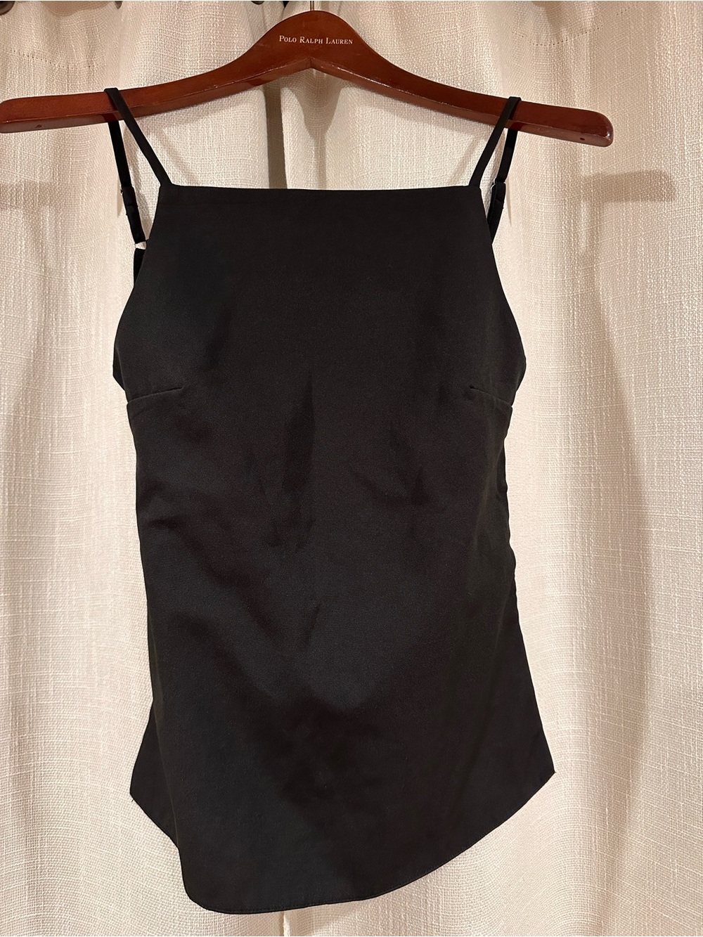 Black Spaghetti Strap Women's Top